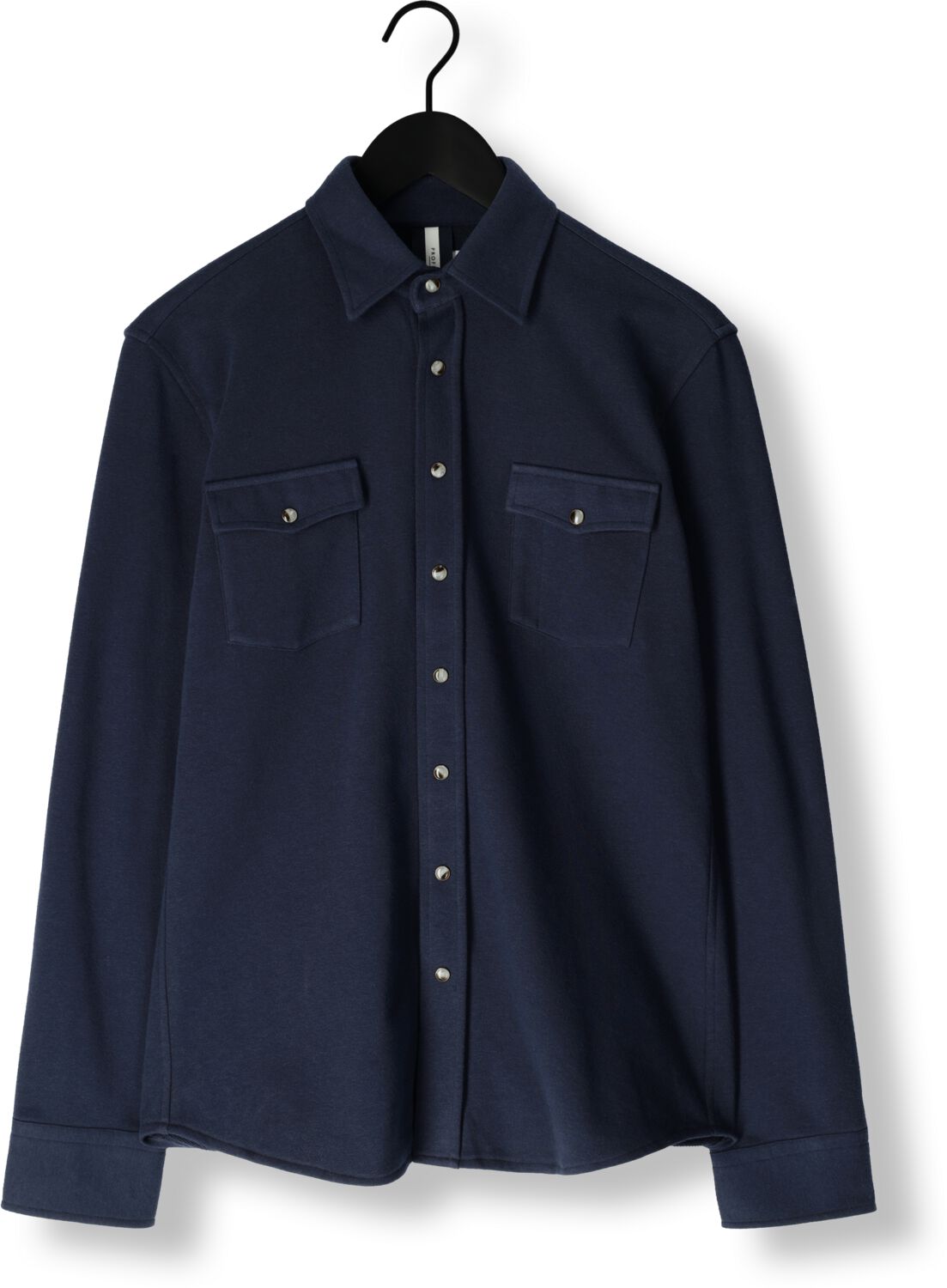 PROFUOMO Heren Overhemden Overshirt Wester Donkerblauw