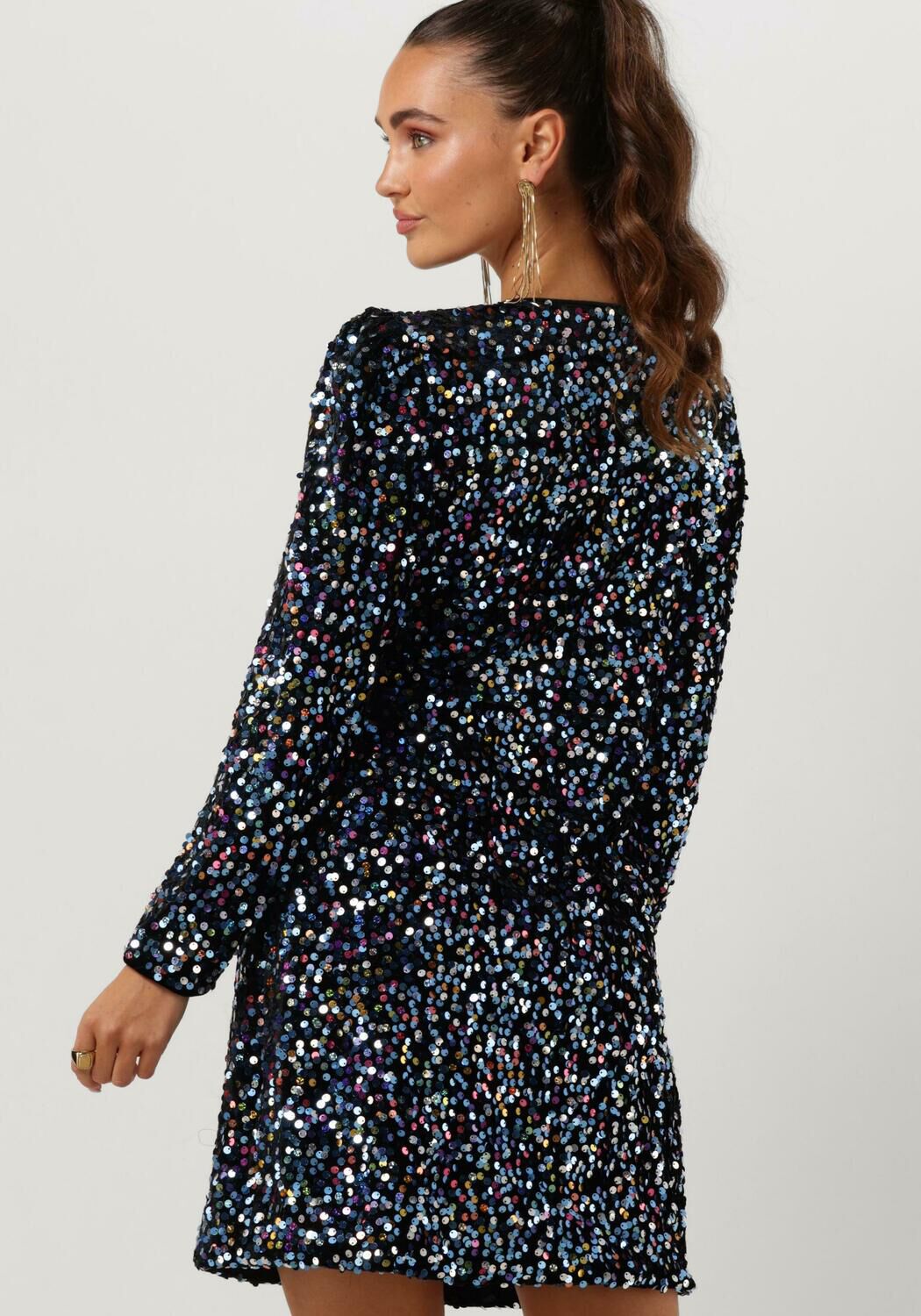 Y.A.S. Dames Jurken Yaskillo Sequin Ls Wrap Dress Zwart