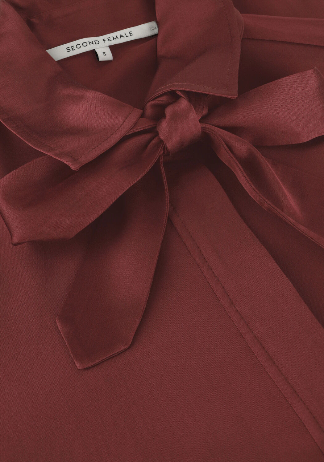 Bruine SECOND FEMALE Blouses LIVO CLASSIC SHIRT - large