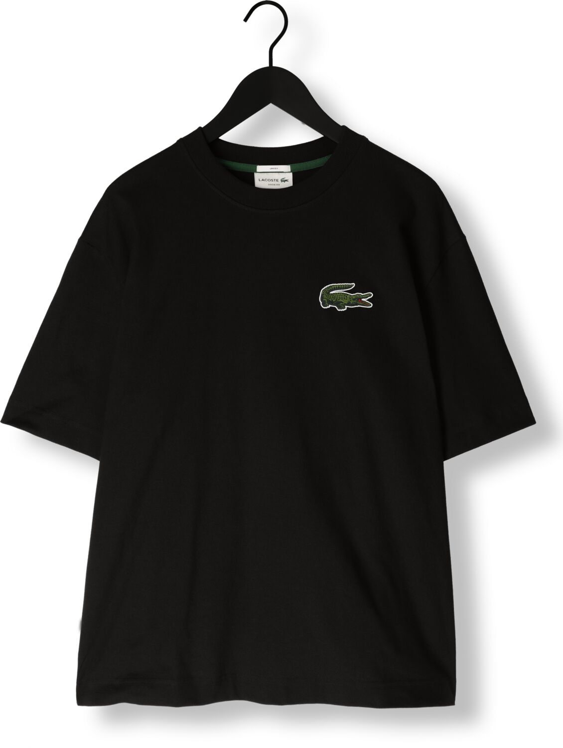 LACOSTE Heren Polo's & T-shirts 1ht1 Men's Tee-shirt Zwart