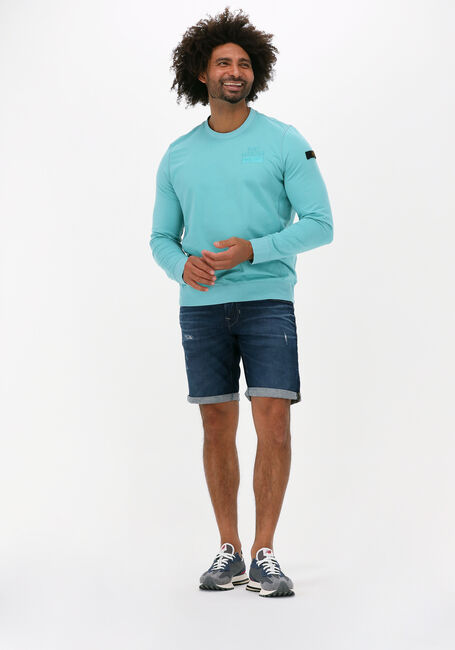 Donkerblauwe PME LEGEND Shorts TAILWHEEL SHORTS DARK BLUE DESTROY - large