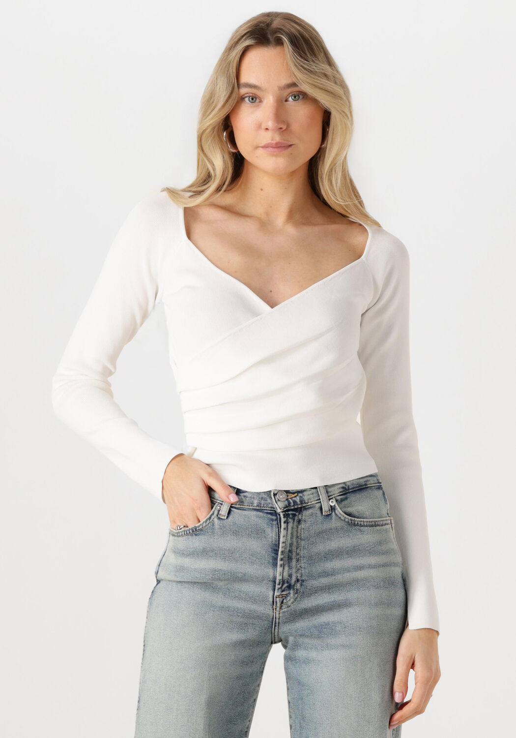 NEO NOIR Dames Tops & T-shirts Elaina Knit Blouse Wit