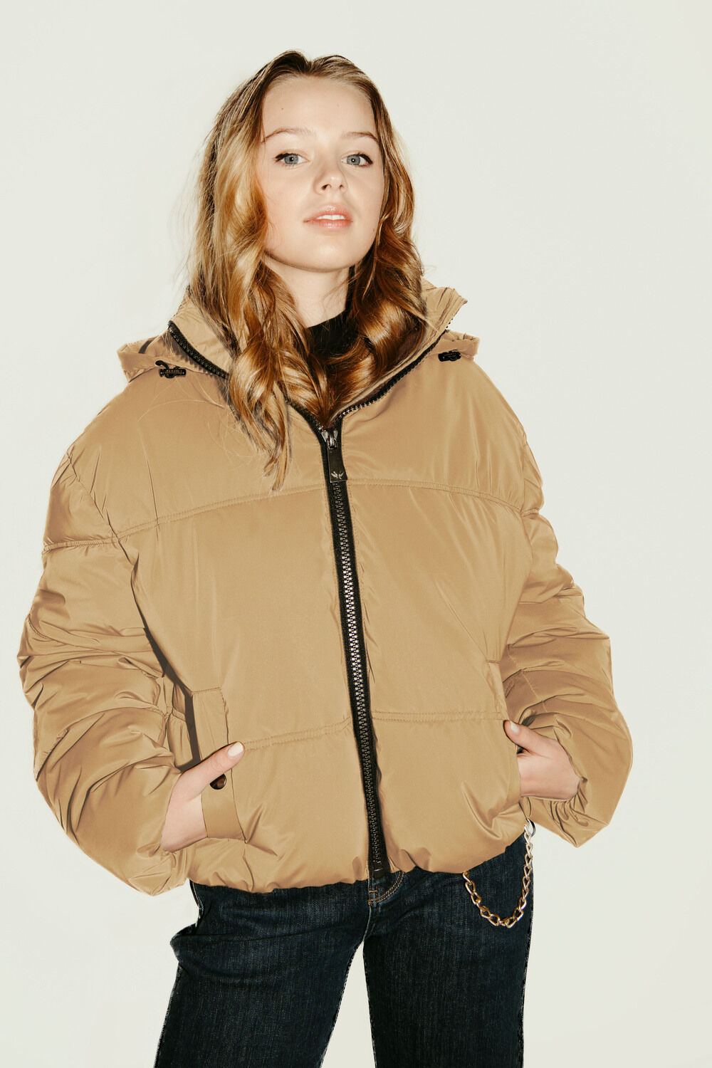 FRANKIE & LIBERTY Meisjes Jassen Puck Puffer Coat Zand