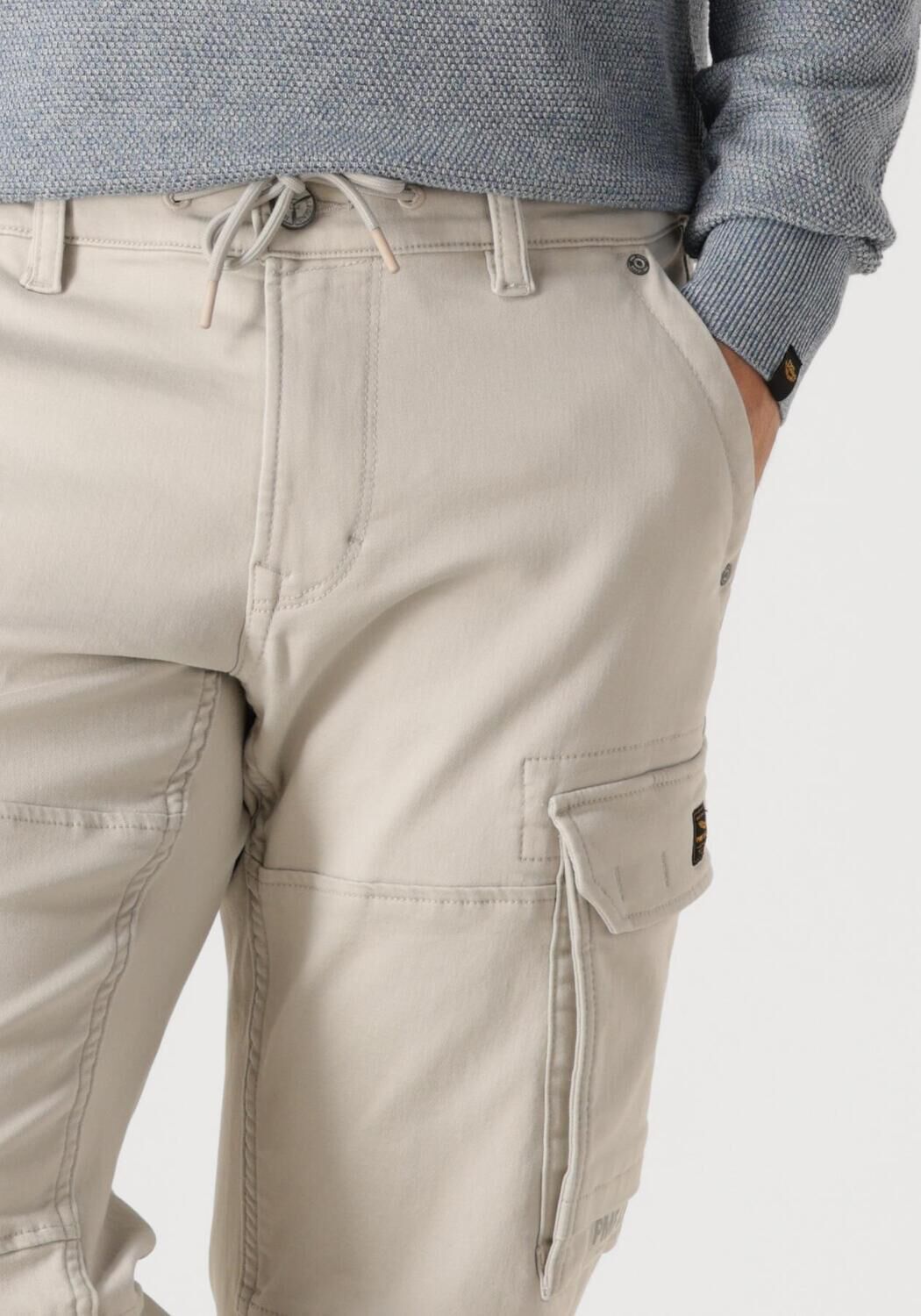 PME LEGEND Heren Broeken Expedizor Cargo Colored Sweat Beige