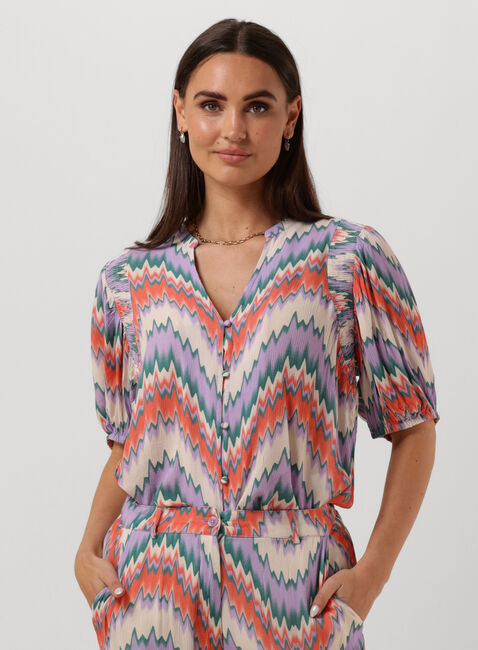 Paarse FREEBIRD Blouses WV-AOP-CRINKLE-VIS-23-1.0 - large