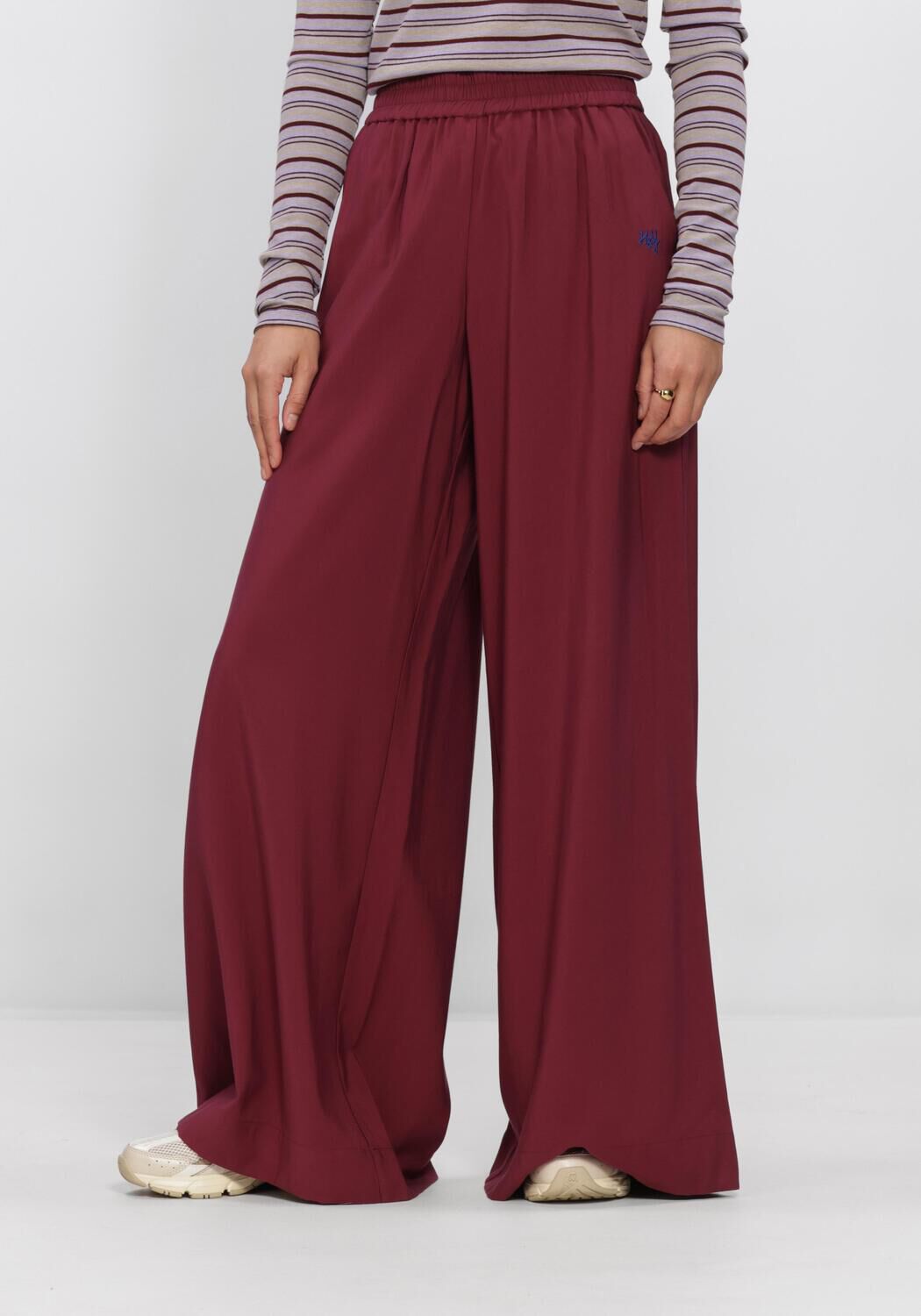 Bordeaux HARPER & YVE Wijde broek MEIKE-PA - large