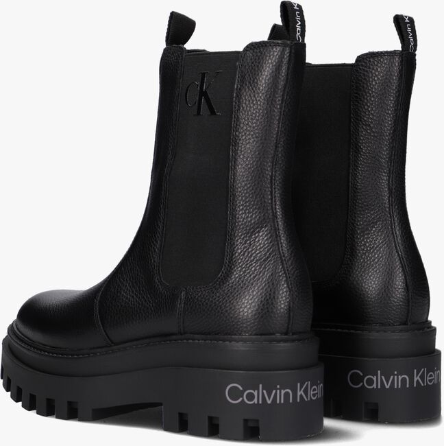 Zwarte CALVIN KLEIN Chelsea boots FLATFORM HIGH - large