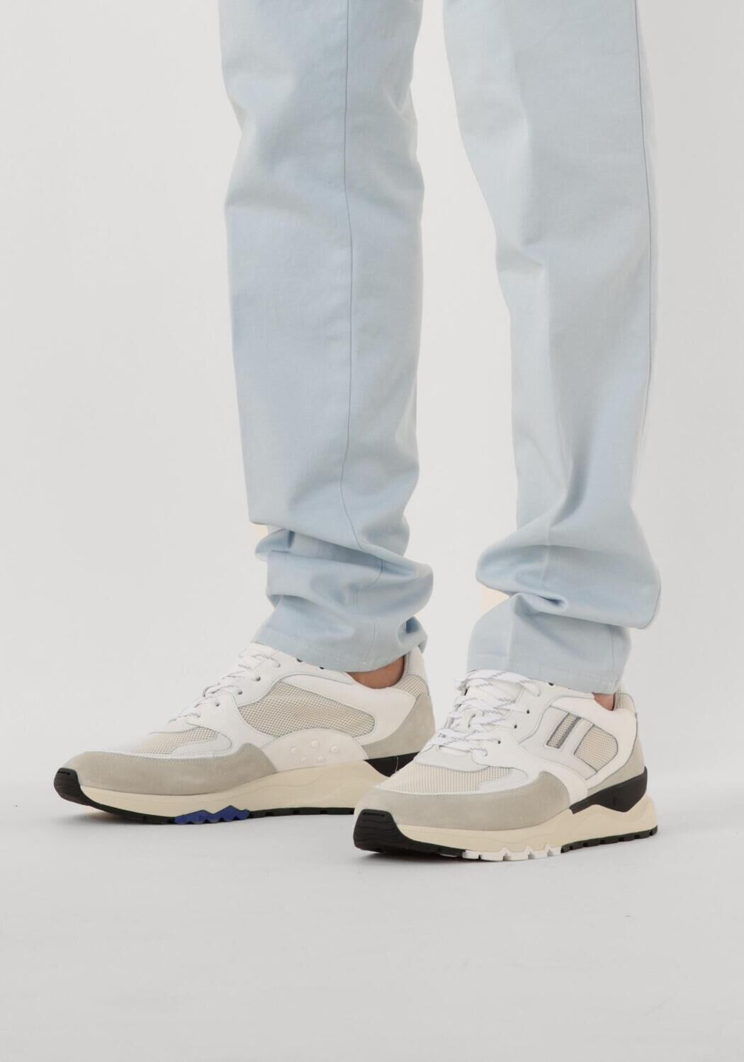 Witte FLORIS VAN BOMMEL Lage sneakers SFM-10154 DE TREENER - large