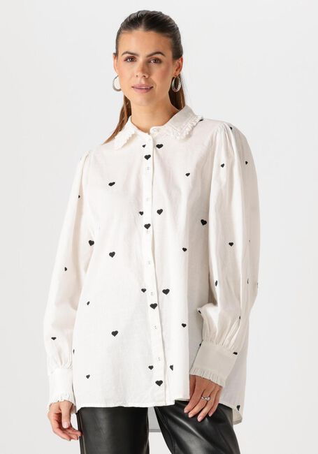 Witte Y.A.S. Blouses YASHEART LS LONG SHIRT - large