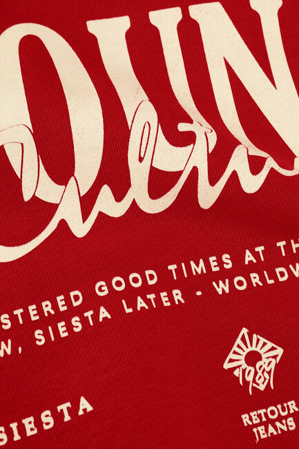 Rode RETOUR Sweater MARIJN - large