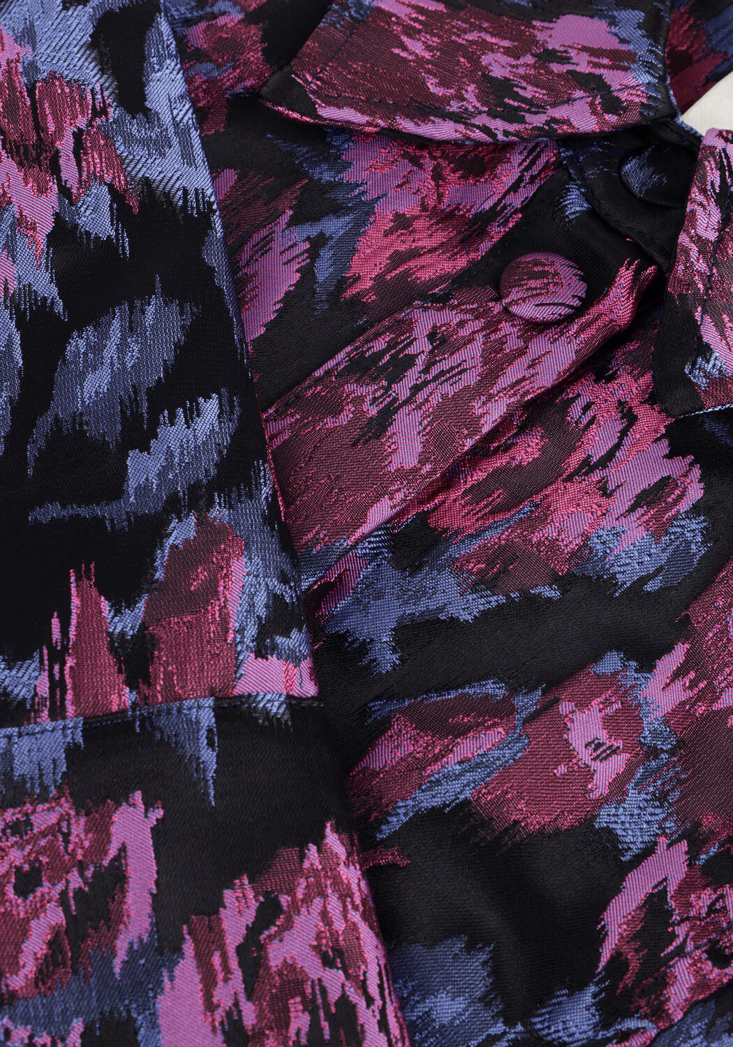 Blauwe Y.A.S. Mini jurk YASSULENA LS SHIRT DRESS - large