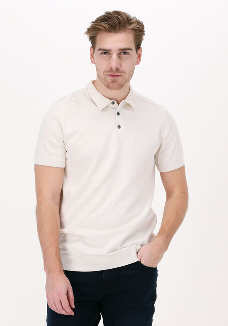 Gebroken wit SELECTED HOMME Polo SLHBERG SS POLO NECK B - large