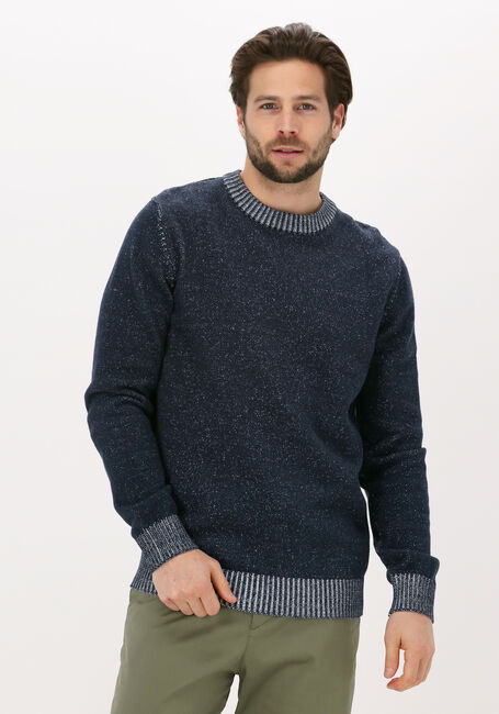 Donkerblauwe SELECTED HOMME Trui SLHMARLED LS KNIT CREW NECK M - large
