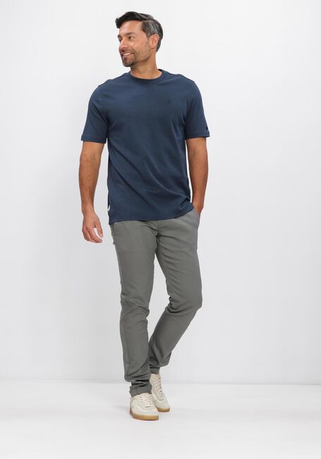 Donkerblauwe CAST IRON T-shirt REGULAR FIT INTERLOCK - large