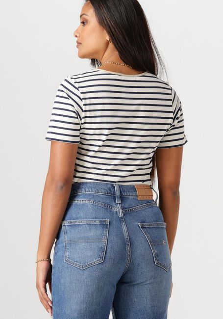 Blauwe NUKUS T-shirt TIRZA TOP STRIPE - large