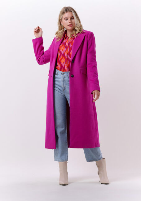 Fuchsia BEAUMONT Mantel LONG BLAZER COAT - large