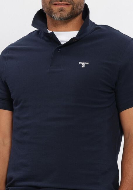 Donkerblauwe BARBOUR Polo LIGHTWEIGHT SPORTS POLO SHIRT - large