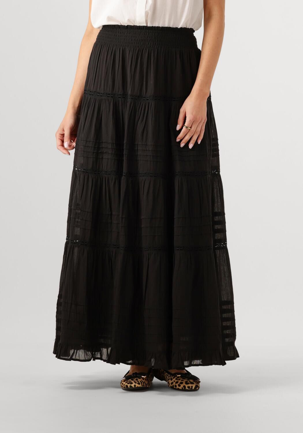 NEO NOIR Zwarte Kant Rok Felicia S Voile Black Dames