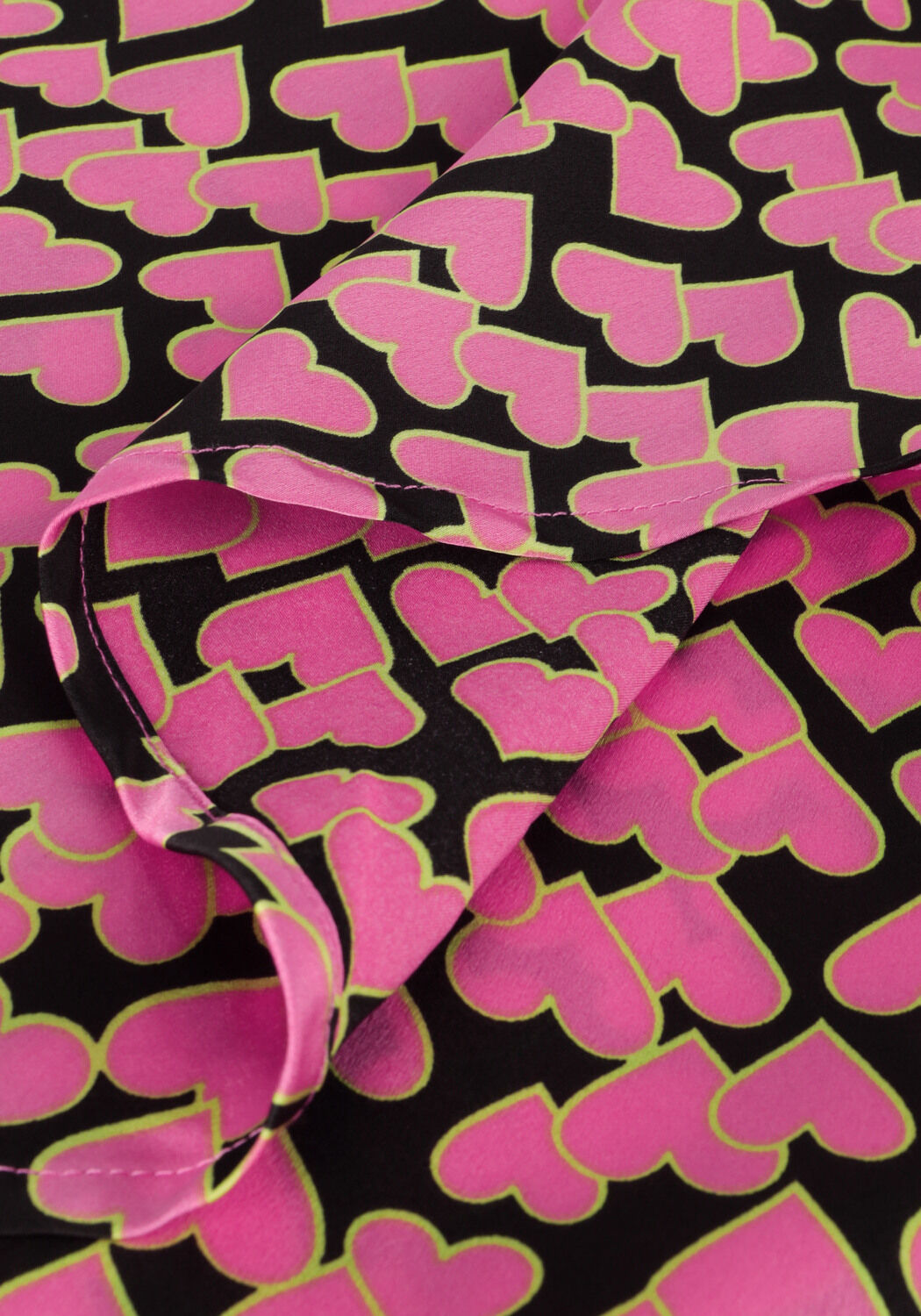 Roze CO'COUTURE Midi jurk FLASHY HEART DRESS - large