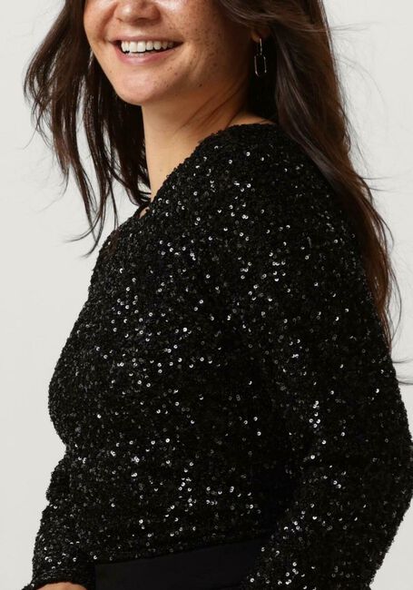 Zwarte COPENHAGEN MUSE Longsleeves CMSEQUINCE-TEE - large