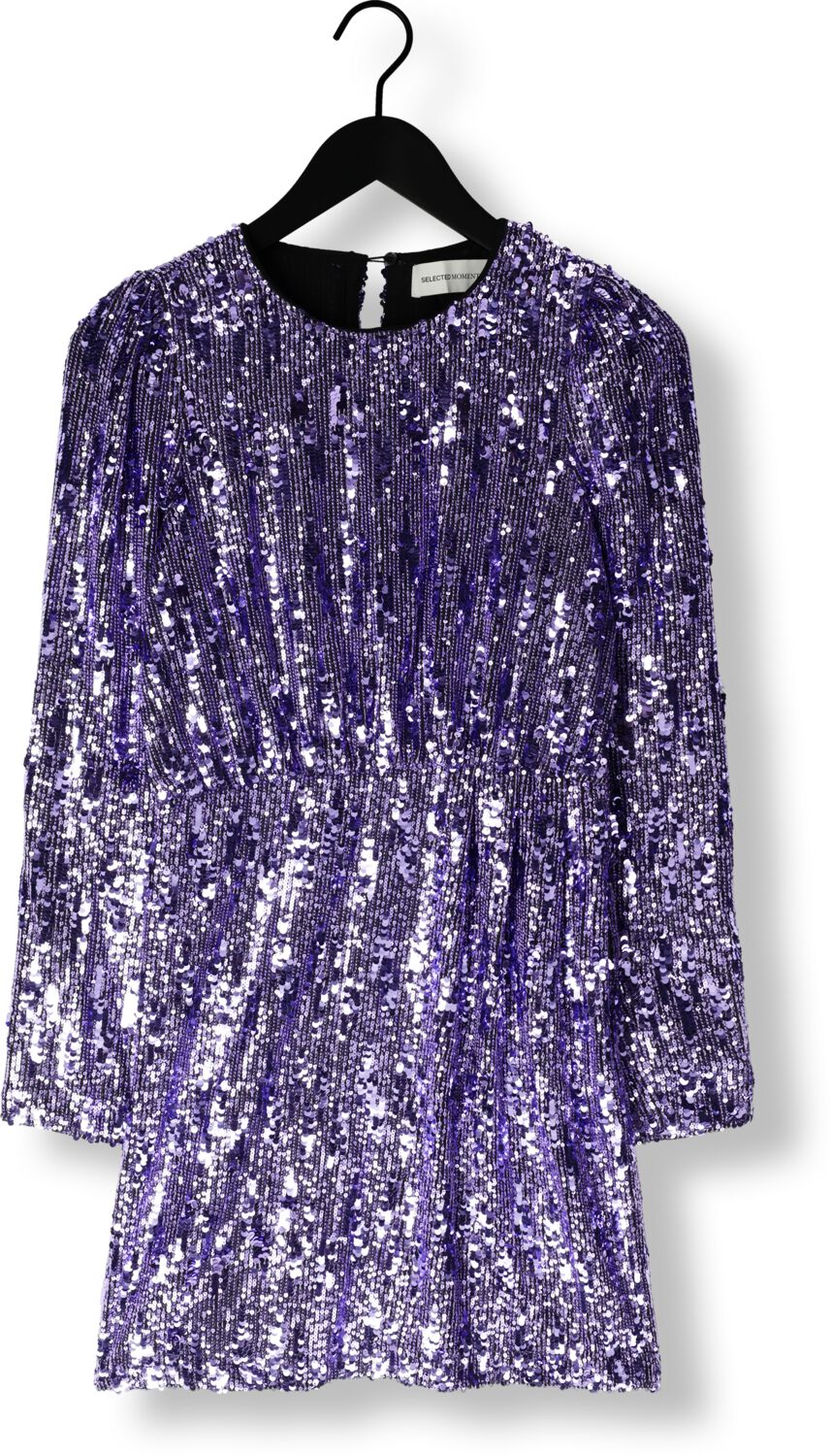 SELECTED FEMME Dames Jurken Slfari-colyn Ls Short Sequins Paars