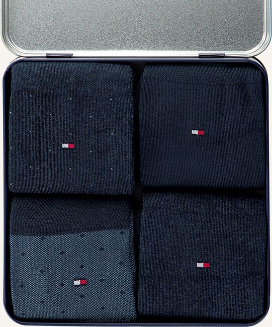 Blauwe TOMMY HILFIGER Sokken TH MEN MIXED DOTS GIFTBOX 4P Blauwe TOMMY HILFIGER Sokken TH MEN MIXED DOTS GIFTBOX 4P - large
