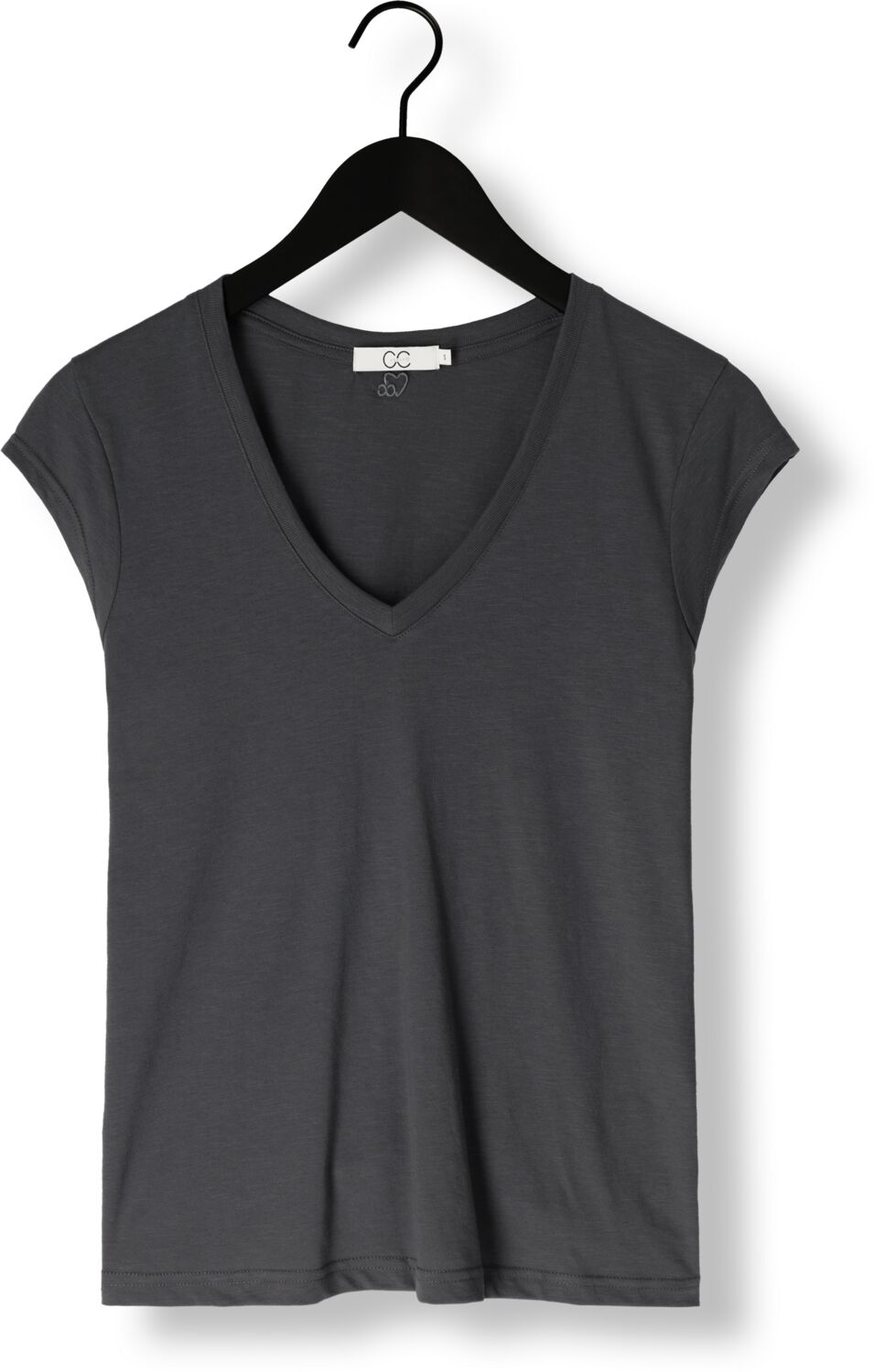 CC HEART Dames Tops & T-shirts Basic V-neck T-shirt Grijs
