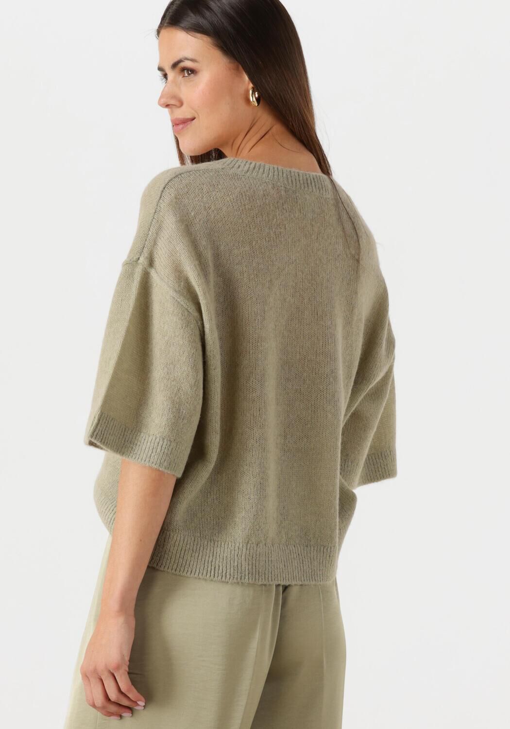 DANTE6 Dames Truien & Vesten Talya V-neck Sweater Groen