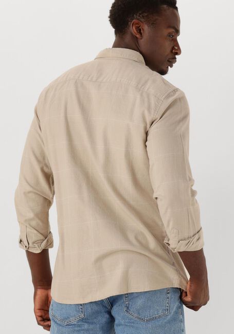 Beige SELECTED HOMME Casual overhemd SLHSLIMOWEN-BRUSHED SHIRT LS NOOS - large