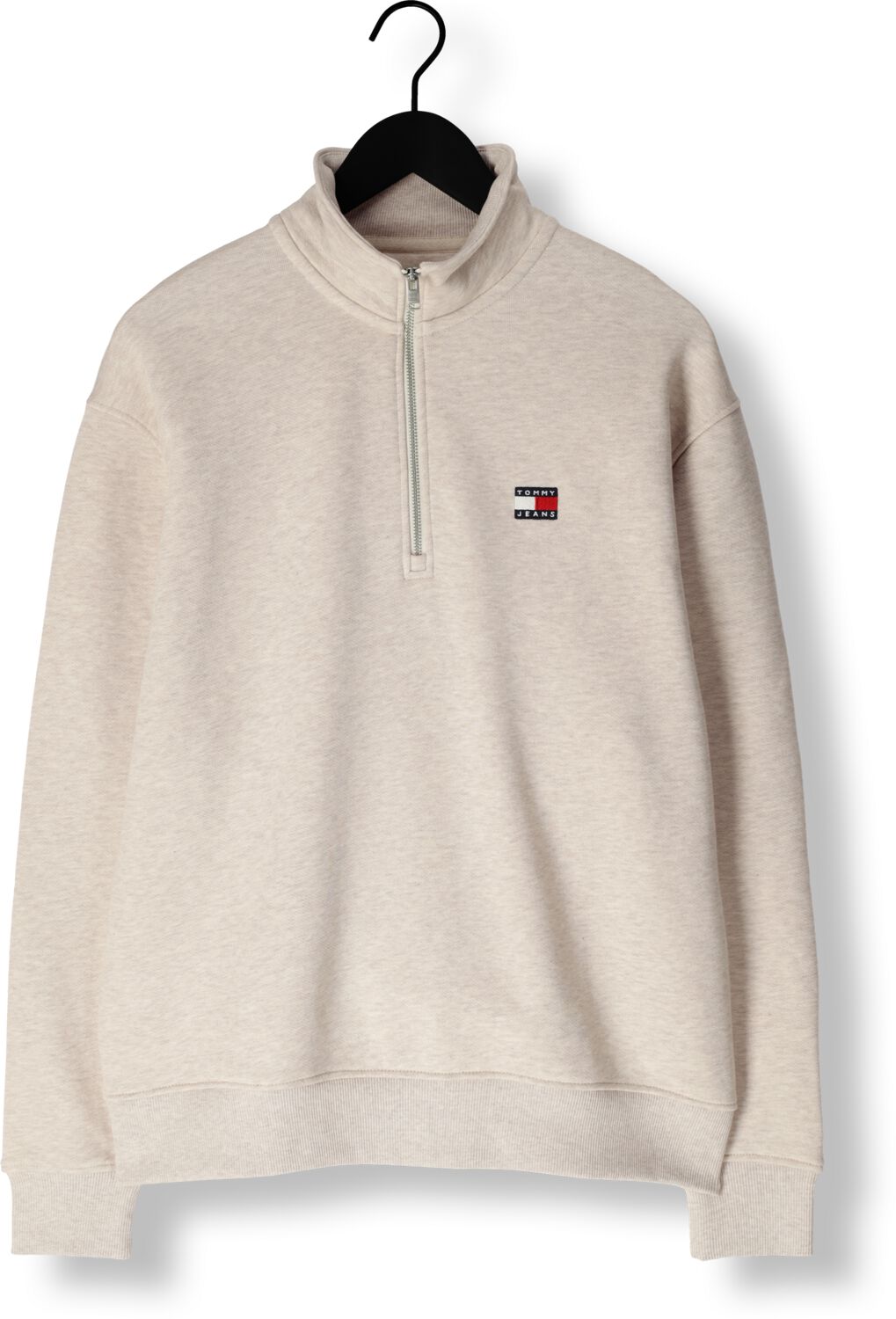 TOMMY JEANS Heren Truien & Vesten Tjm Rlx Badge 1 4 Zip Beige