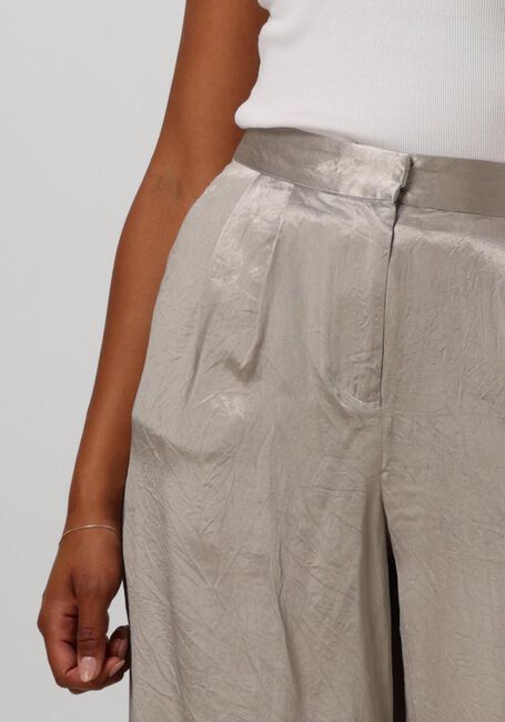 Creme SELECTED FEMME Wijde broek SLFSELENE HW WIDE PANT - large