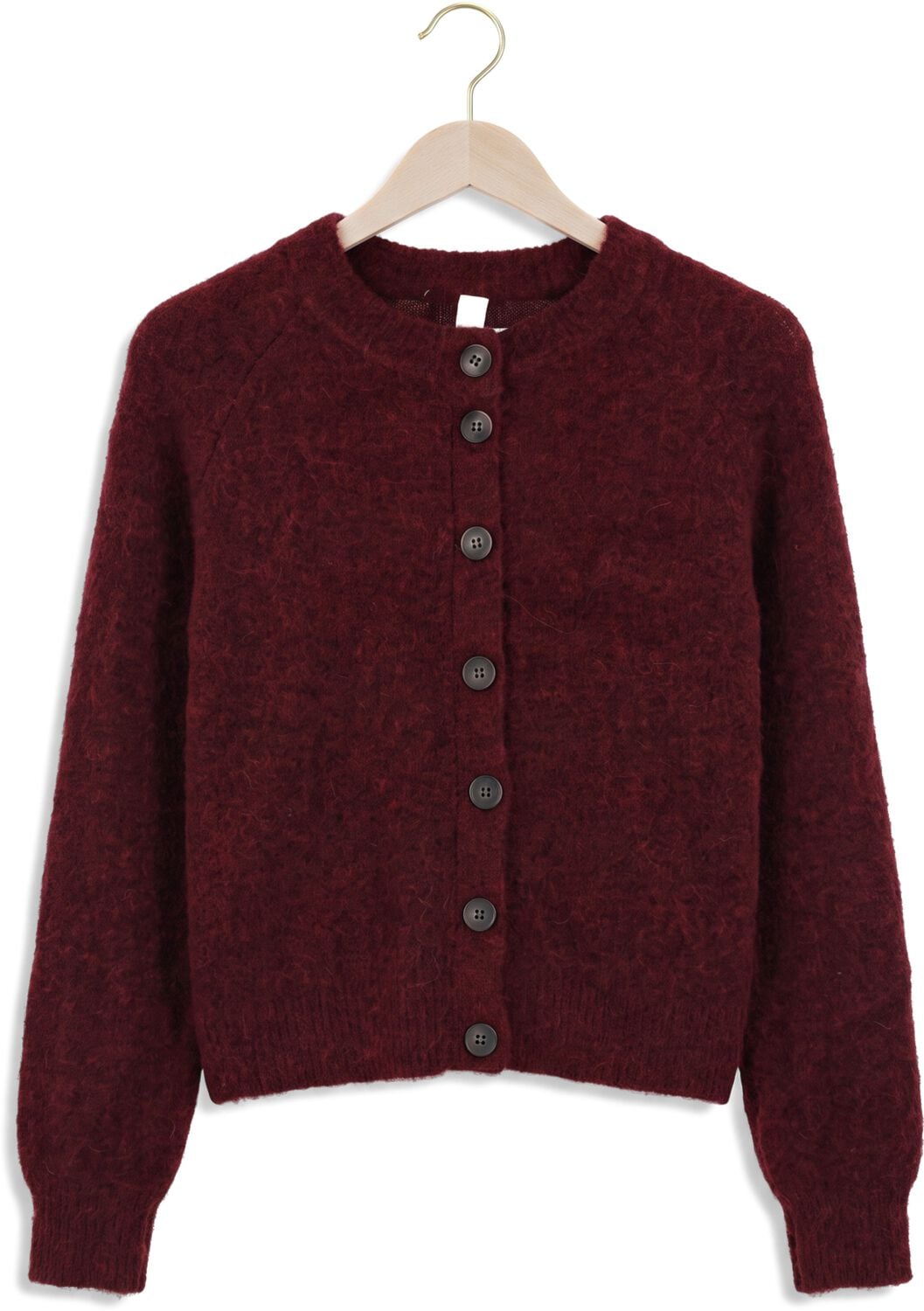 Y.A.S. YAS Dames Truien & Vesten Yasjohi Ls Wool Blend Cardigan Bordeaux