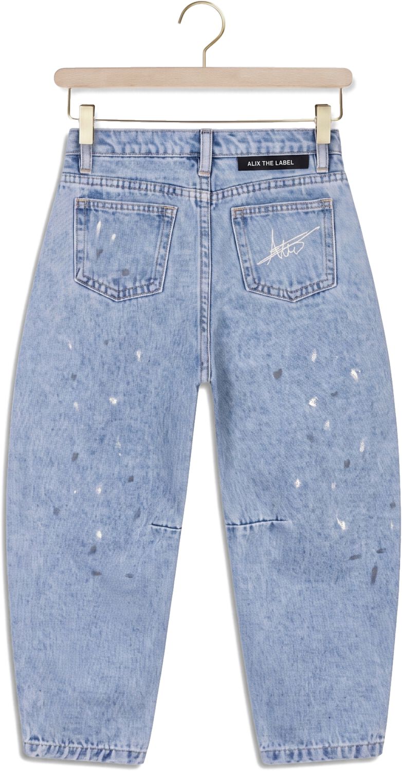 ALIX MINI Jongens Jeans Painted Spots Denim Pants Lichtblauw