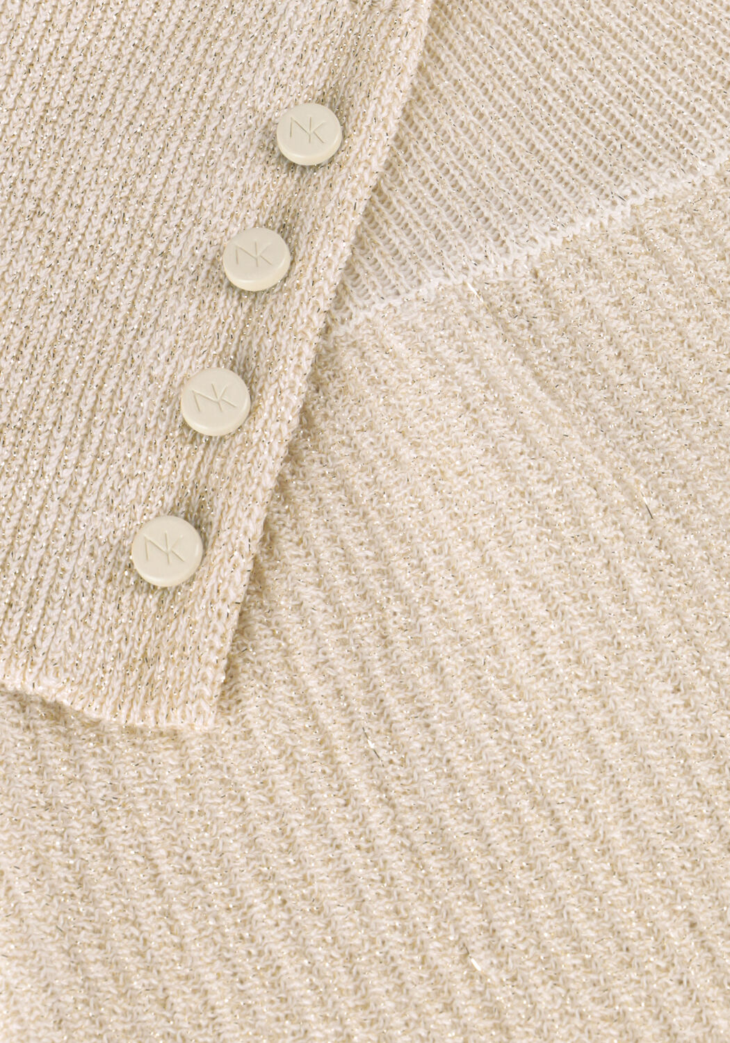 Gebroken wit NUKUS Top BATWING PULLOVER LUREX - large