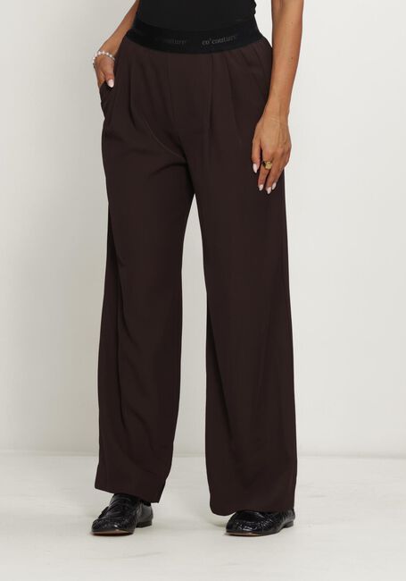 Bruine CO'COUTURE Wijde broek ALINICC LOGO PANT - large