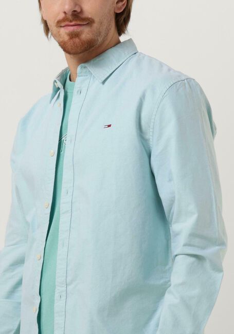Lichtblauwe TOMMY JEANS Casual overhemd TJM CLASSIC OXFORD SHIRT - large