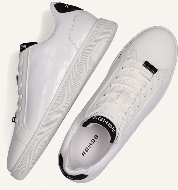 Witte REHAB Lage sneakers ZEKE CROCO Witte REHAB Lage sneakers ZEKE CROCO - large