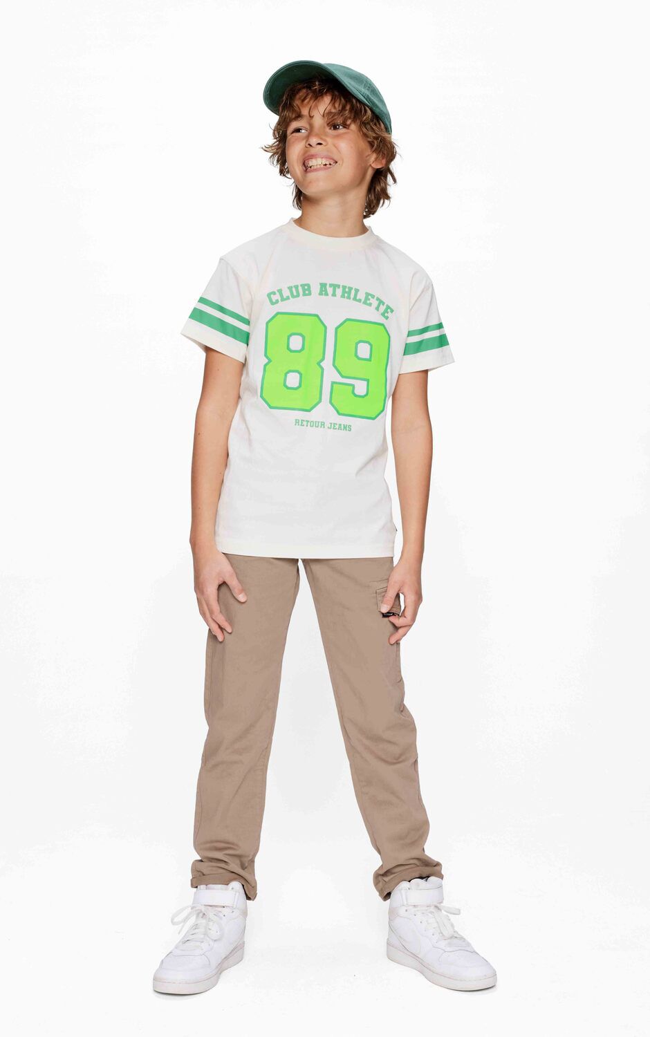 RETOUR Jongens Polo's & T-shirts Chester Wit