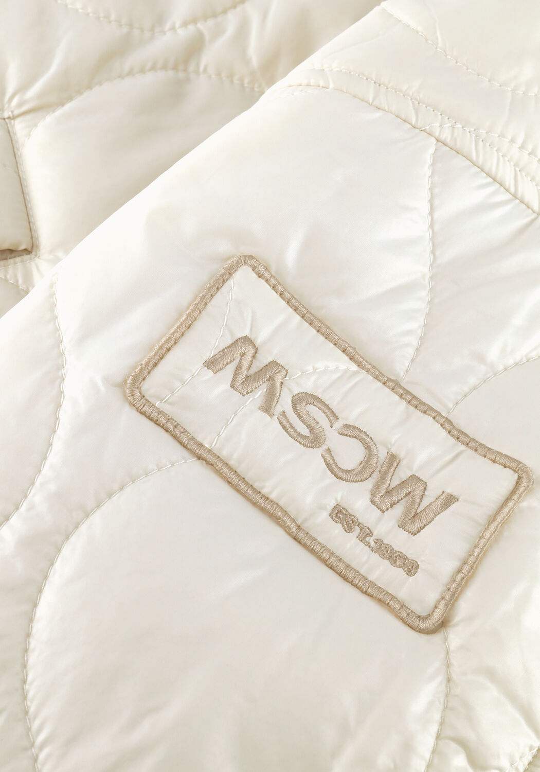 Ecru MOSCOW Gewatteerde jas 09-08-HAMELI - large