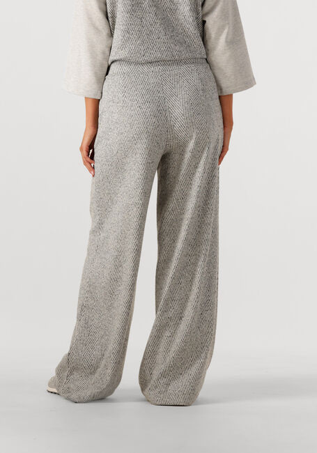 Grijze SUMMUM Wijde broek WIDE LEG HERRINGBONE BROEK - large