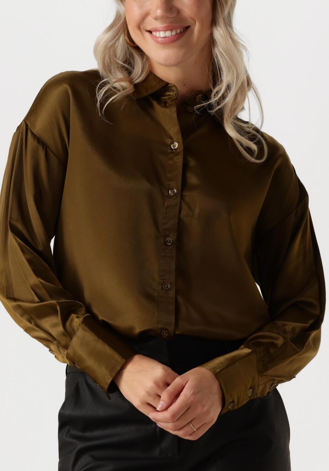 MY ESSENTIAL WARDROBE Dames Tops & T-shirts Estellemw Shirt Donkergroen