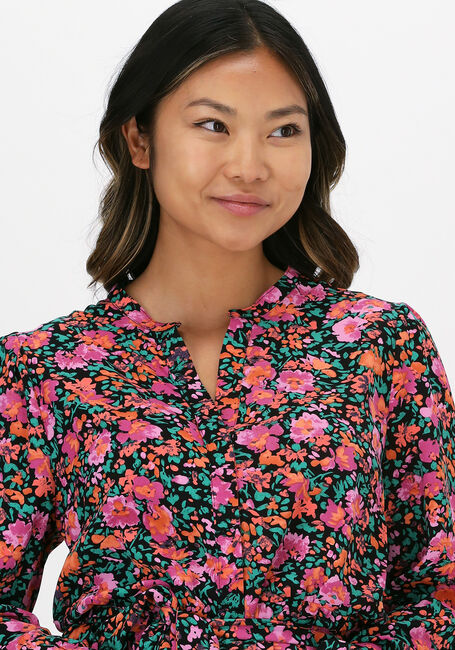 Paarse NEO NOIR Midi jurk CILIAN FLOWER MIX DRESS - large