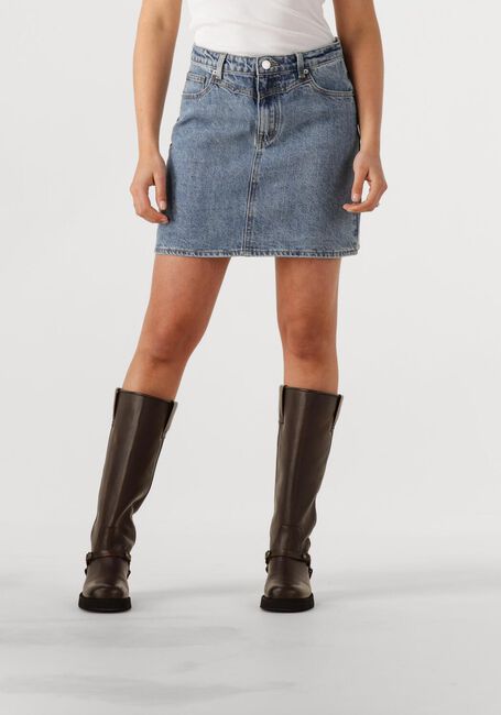 Grijze Y.A.S. Minirok YASAIKO MW DENIM SKIRT - large
