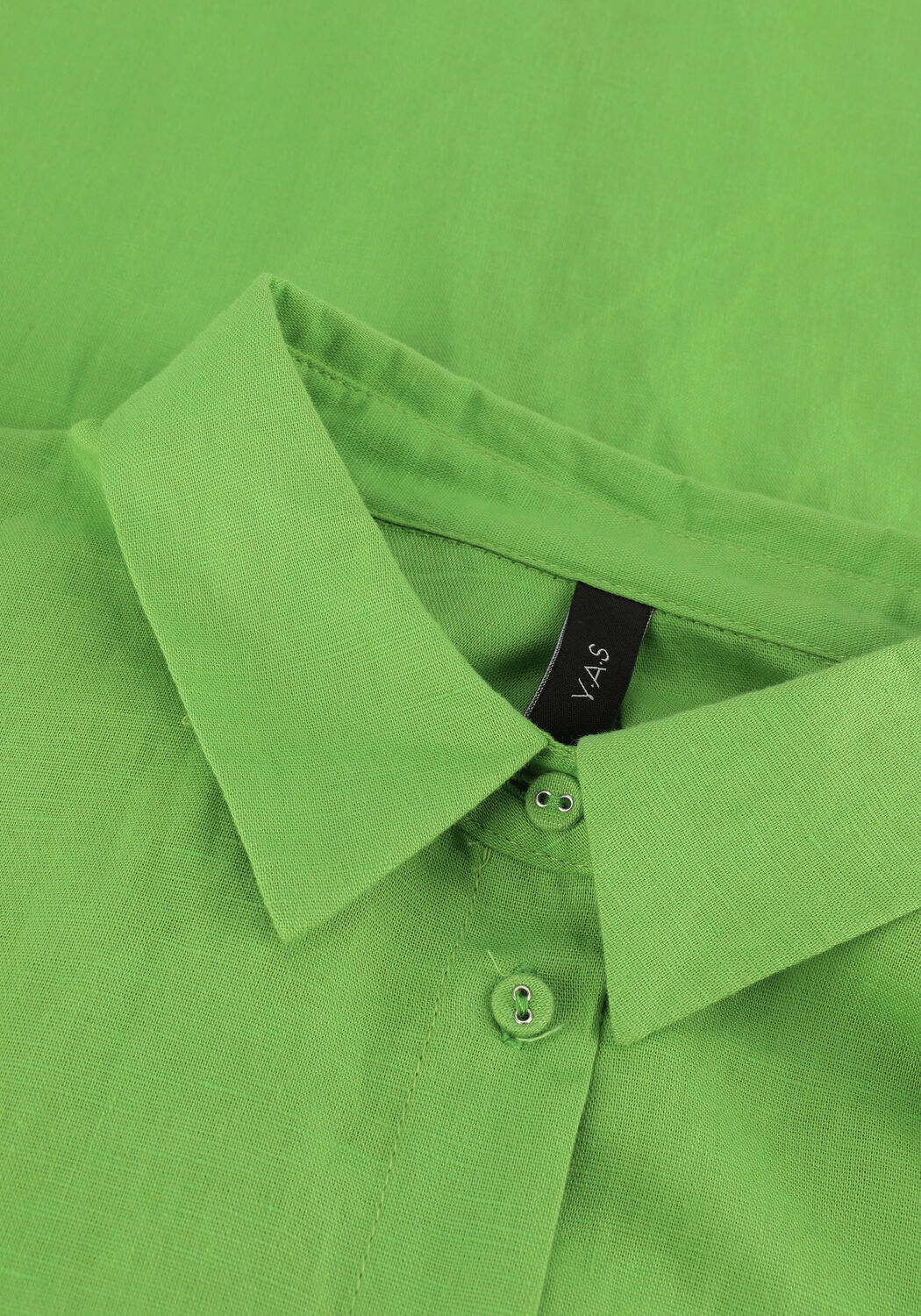 Groene Y.A.S. Midi jurk YASORNELLA LS LONG SHIRT DRESS - large