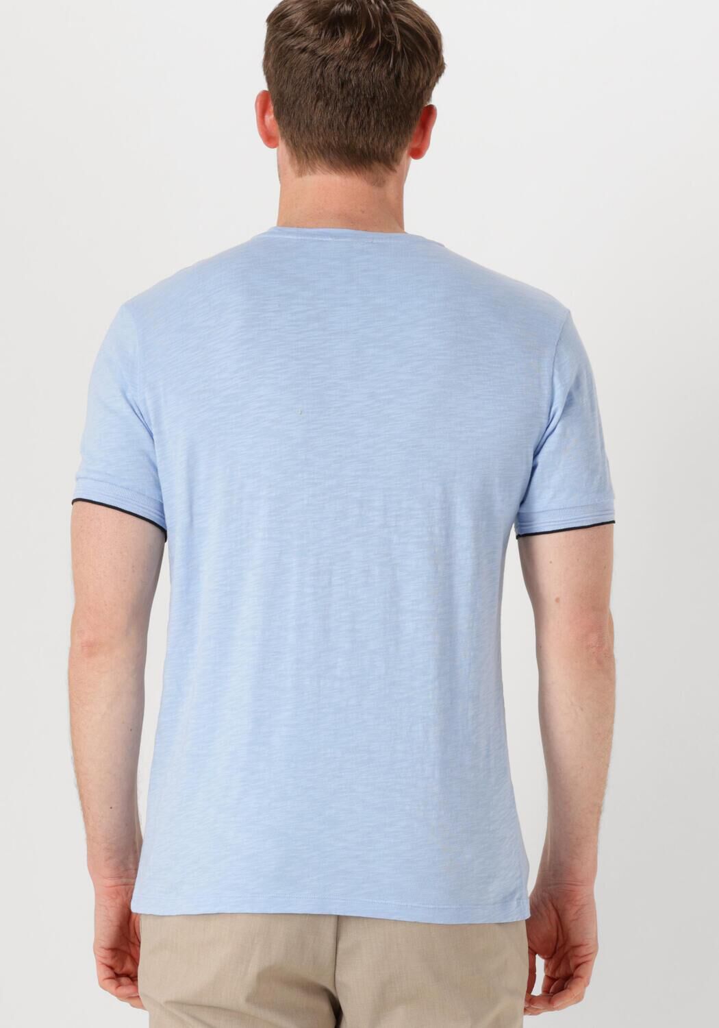 GENTI Heren Polo's & T-shirts T-shirt Ss J2007-1222 Lichtblauw