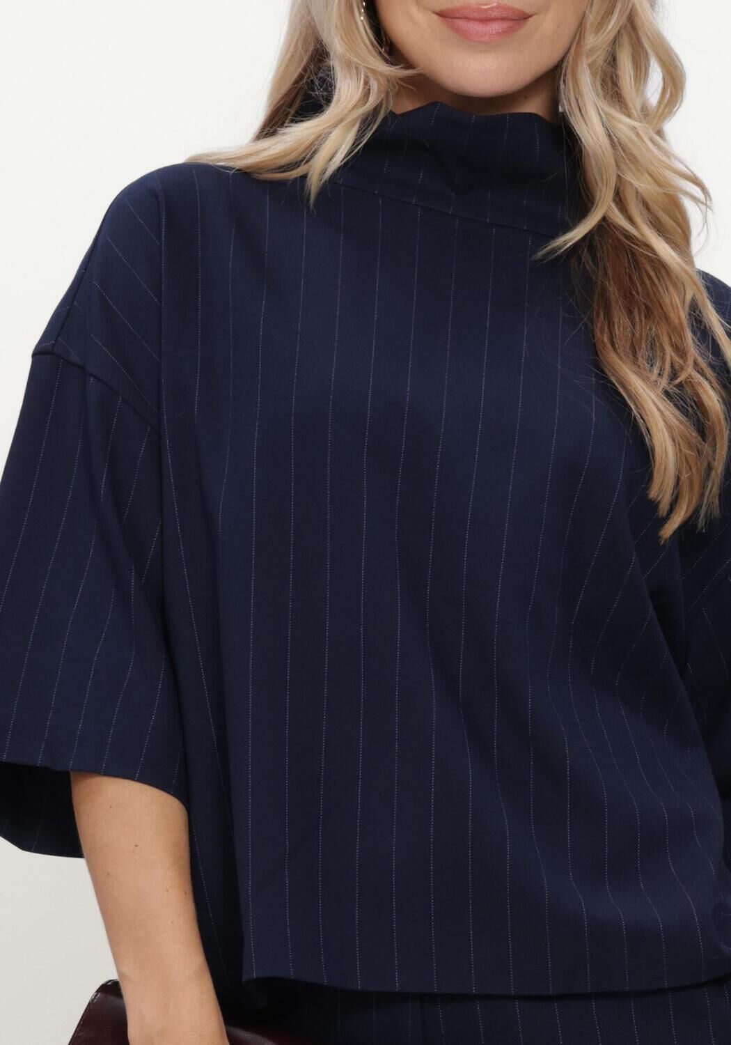 Donkerblauwe CO'COUTURE Trui GABIECC PIN FUNNEL NECK BLOUSE - large
