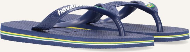 Blauwe HAVAIANAS Teenslippers BRASIL LOGO KIDS Blauwe HAVAIANAS Teenslippers BRASIL LOGO KIDS - large