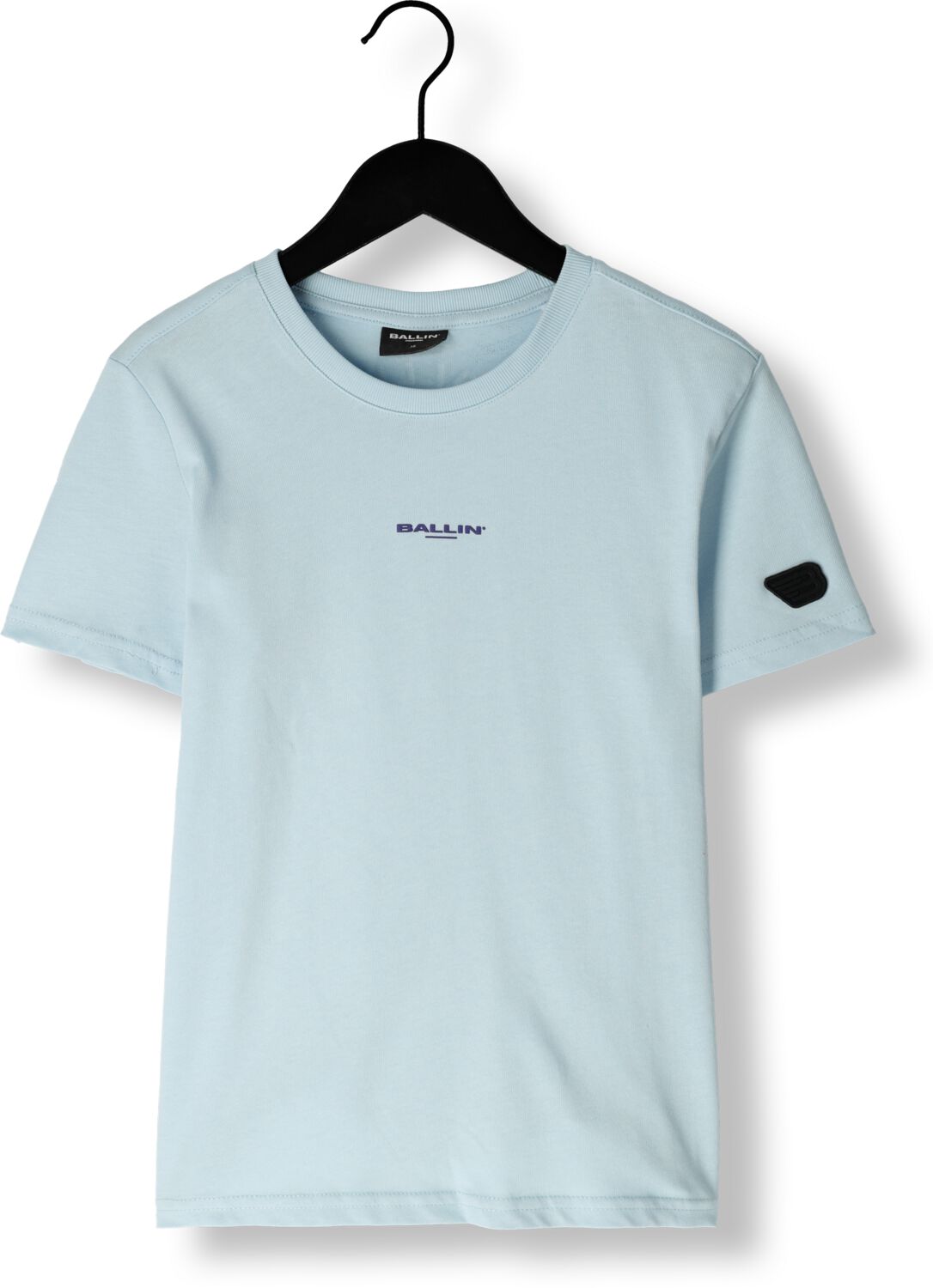 Ballin T-shirt met backprint lichtblauw Jongens Katoen Ronde hals Backprint 140