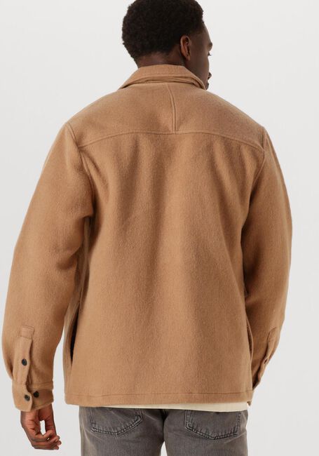Camel ANERKJENDT Overshirt AKOSCAR BOILED WOOL OVERSHIRT - large