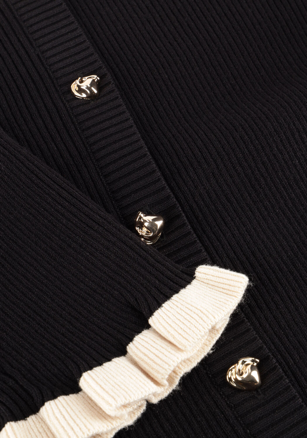 Zwarte Y.A.S. Vest YASFLOMA LS KNIT PULLOVER - large